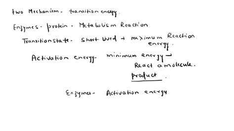 SOLVED: Enzymes lower the activation energy of the transition state in ...