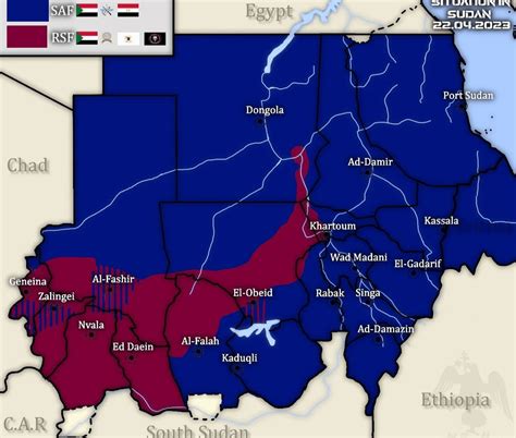 Sudan conflict update : r/MapPorn