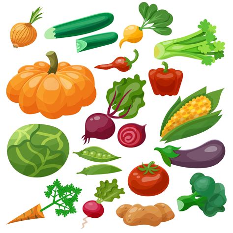 Vegetables Icons Set 461333 Vector Art at Vecteezy