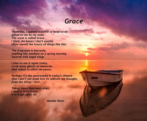 Poem: Grace – Mandie Hines Author