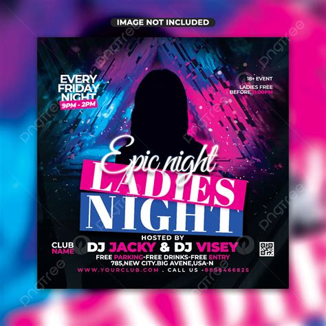 Dj Club Party Flyer Template Template Download on Pngtree