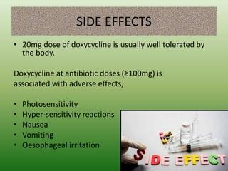 Sub-antimicrobial Dose of Doxycycline | PPT