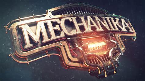 MECHANIKA - steampunk 3d Title styleframes on Behance 3d Typography ...