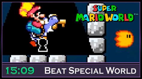 Super Mario World Speedrun: Beat Special World - 15:09 - YouTube