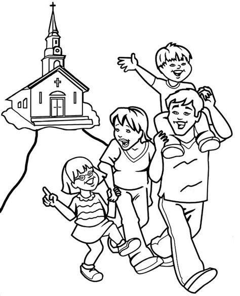 Church Coloring Pages For Kids