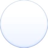 ⚪ White Circle Emoji on Facebook 15.0