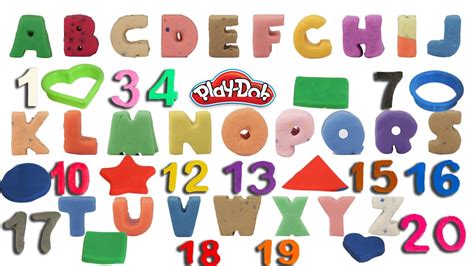 Play Doh Numbers | Play Doh Shapes | ABC Song for Kids | Kids Learning Videos | Toys - YouTube