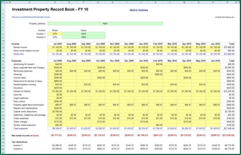 Rental Property Spreadsheet Template Excel - Template 1 : Resume Examples #mx2WbDRV6E