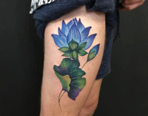 blue lotus tattoo & meaning Martyna Popiel 1s - KickAss Things