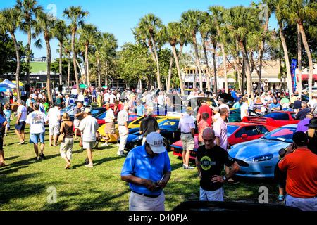 The Sarasota Exotic Car Show at St. Armands Circle Florida Stock Photo - Alamy