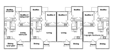 25 4 Plex 4 Unit Apartment Building Floor Plans Best – New Home Floor Plans