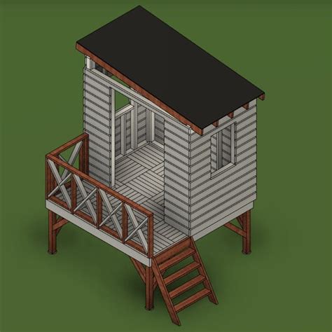 DIY Build Plans Outdoor Playhouse Two Story Playhouse - Etsy