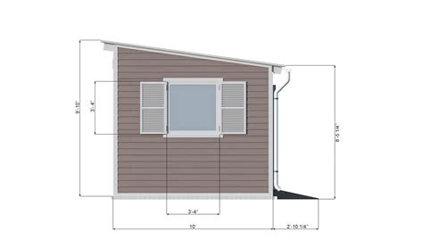 10x20 Lean to Garden Shed Plans - Shedplans.org