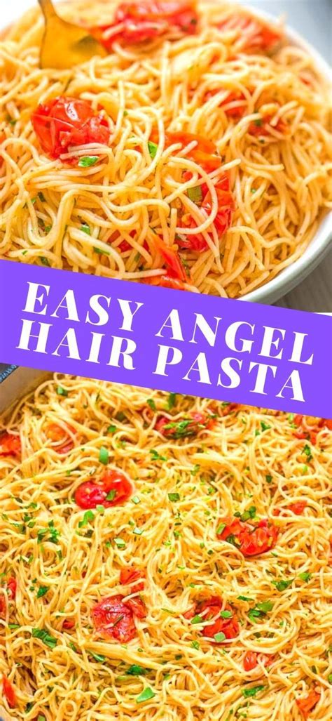 Easy Angel Hair Pasta | Angel hair pasta recipes, Recipes, Angel hair pasta