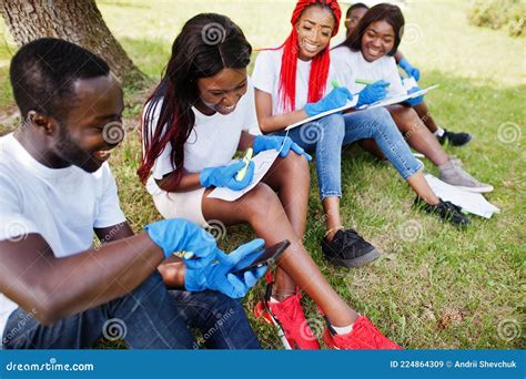 Africa Volunteering, Charity, People and Ecology Concept Stock Image - Image of generosity ...