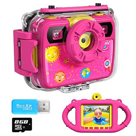 Ourlife Kids Camera, Selfie Kids Waterproof Digital Cameras for Kids ...