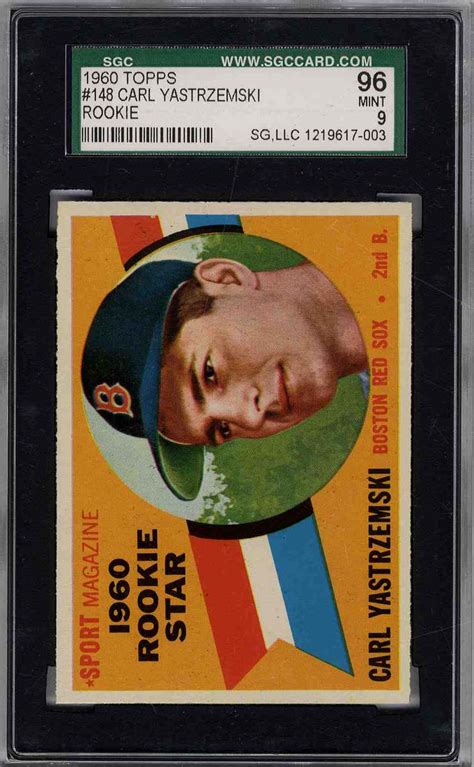 Sell or Auction Your 1960 Topps Carl Yastrzemski #148 PSA 8.5