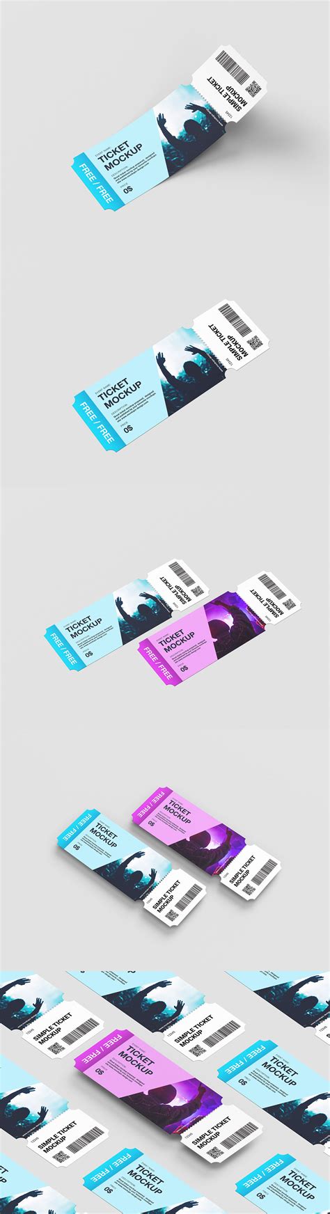 Free Concert Ticket Mockup | Mockuptree