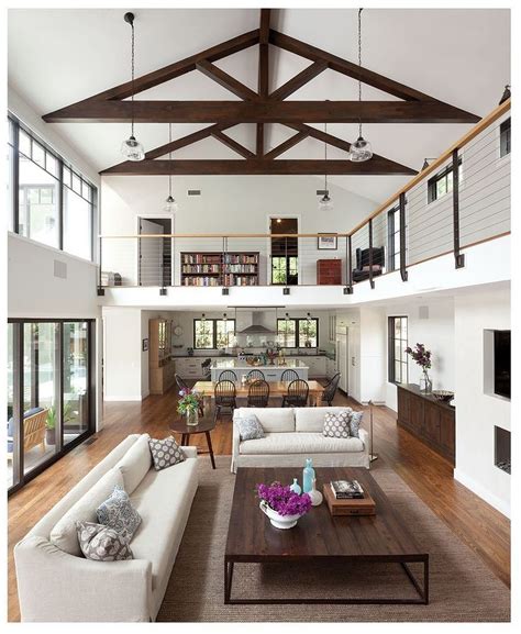 Open Concept Inside Modern House 11 | House plan with loft, Farm house living room, Modern ...