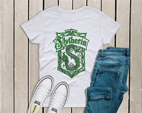 Slytherin shirt Harry Potter fan shirt Slytherin house | Etsy