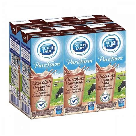 Dutch Lady Chocolate Flavoured Milk (6x200ml)