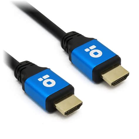 Cable hdmi de 7.5 metros negro punta azul