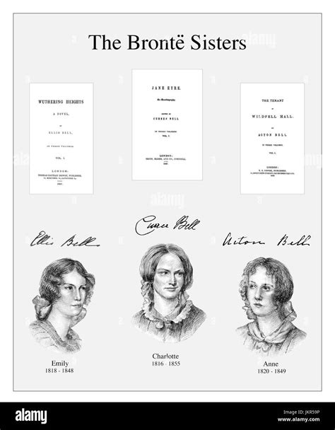 The Bronte Sisters, Anne Bronte, Charlotte Bronte, Emily Bronte Stock Photo - Alamy