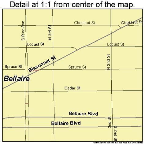 Bellaire Texas Street Map 4807300