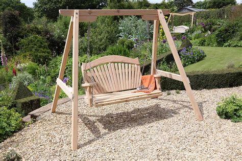 RHS Serenity Garden Swing Seat in Western Red Cedar | Sitting Spiritually