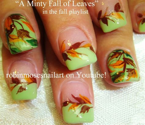 Nail Art by Robin Moses: "fall leaves" "fall leaf" "nail art" "cute fall nails" "cute nail art ...