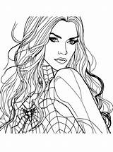 Spider Woman Coloring Pages Free Online For Kids sketch template