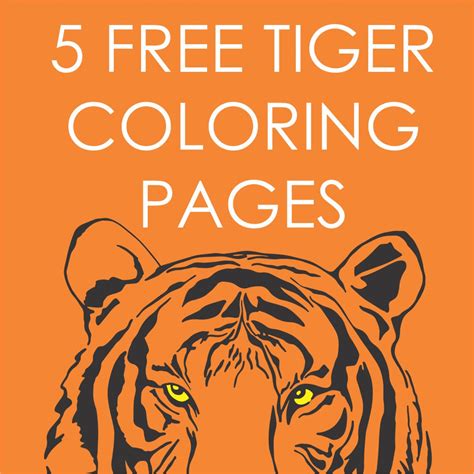 Tiger Coloring Pages Printable