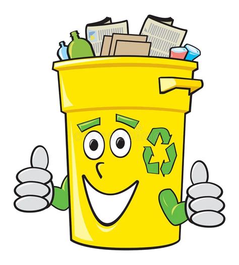 Cartoon Recycling Bin stock vector. Illustration of cartoon - 20701451