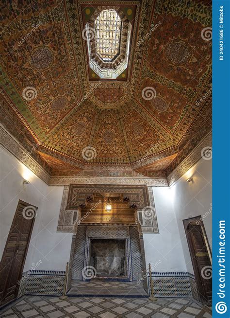 Interior of Bahia Palace in Marrakech, Morocco Editorial Photo - Image of interior, attractions ...