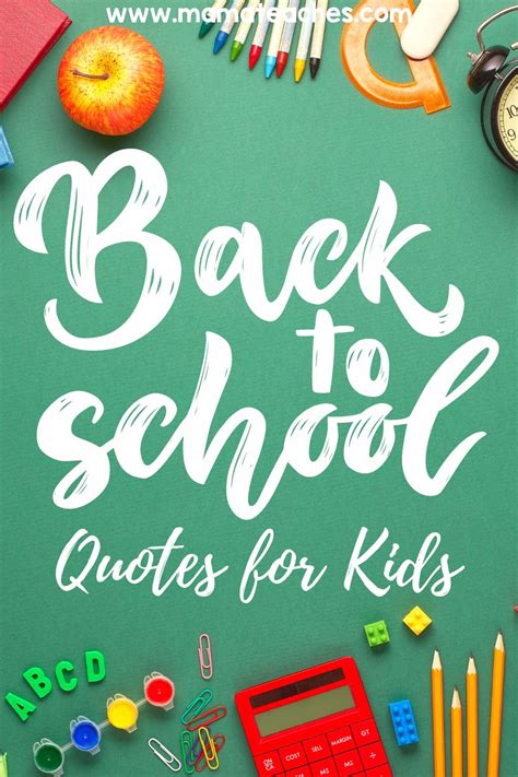 Back to School Quotes for Kids - Mama Teaches