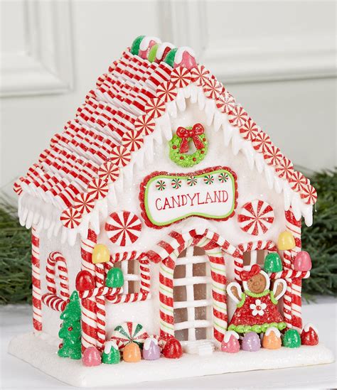 Trimsetter LED Lighted Candy Land Gingerbread House Figurine | Dillard's