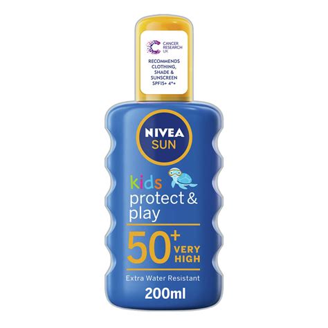 NIVEA SUN Kids Protect & Care Coloured Sunscreen Spray SPF 50+ 200ML | Baby & Toddler | Iceland ...