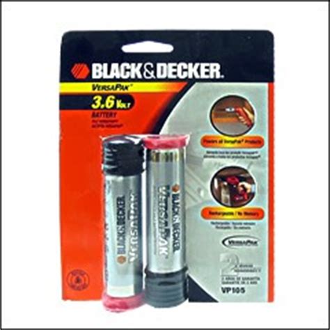 Black And Decker VP100 Versapak Type 2 Silver 2pk VP105