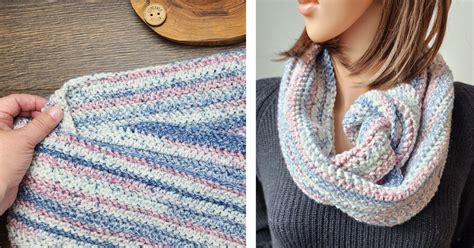 Herringbone Half Double Scarf Pattern