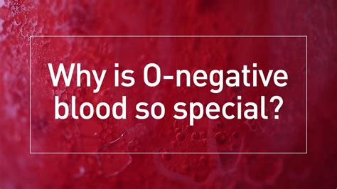 Ask Bloodworks: Why is O Negative Blood So Special? - YouTube