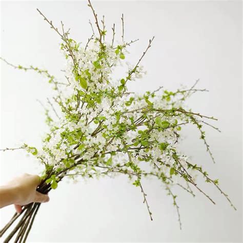 35 LONG Artificial Snow Willow Decor Sticks Floral Arrangement Table Decor Home Office Decor ...