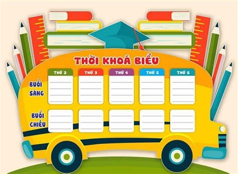 Cách trang trí thời khoá biểu đẹp nhìn kute, dễ thương cho các bé - Kengencyclopedia.org