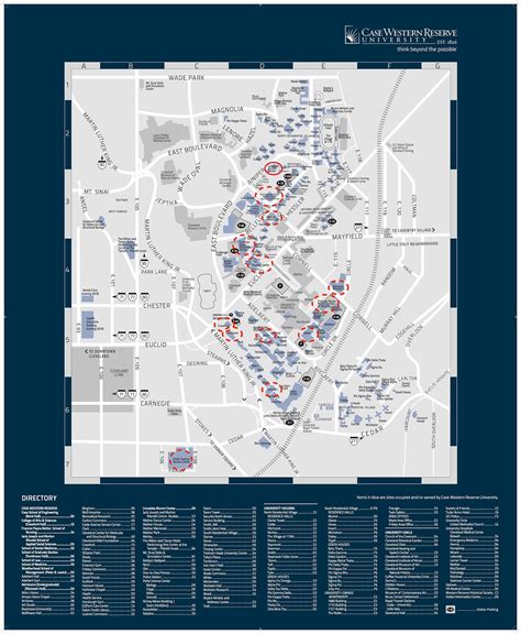 Case Western Reserve University Campus Map - Map