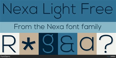 Fontspring » Similar Fonts To Nexa