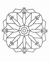 Easy Printable Mandala Coloring Pages sketch template