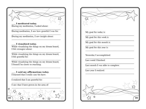 15 Daily Goals Worksheet / worksheeto.com