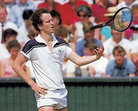 John McEnroe- Wimbledon 1984 | John mcenroe, Tennis players, Tennis racket