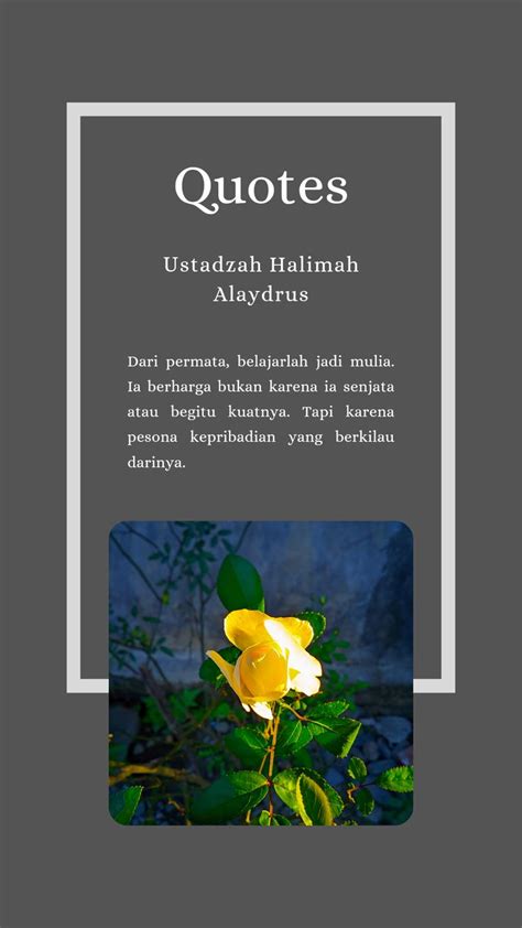 Quotes Ustadzah Halimah Alaydrus di 2024 | Belajar, Berkilau