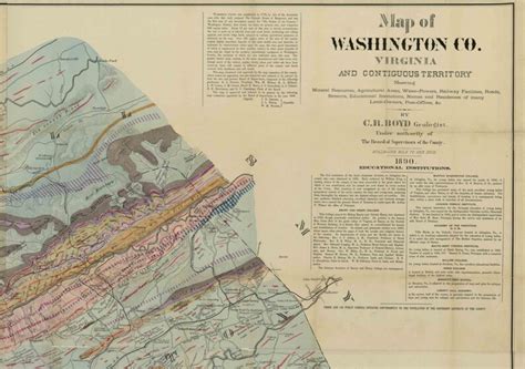 Washington County Virginia 1890 Old Wall Map Homeowners Names - Etsy