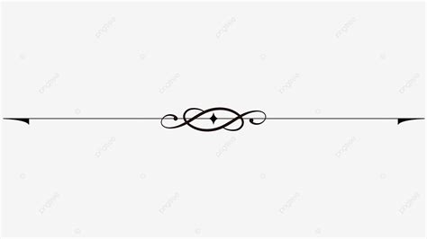 Decorative Dividers Vector Art PNG, Black Decorative Line Divider Curve ...